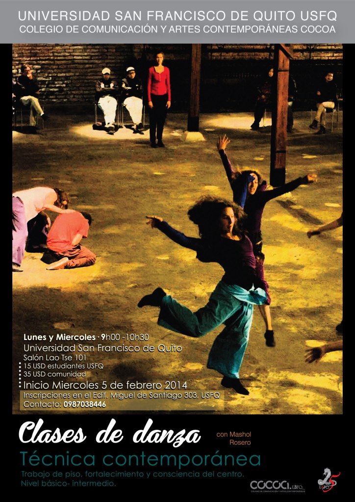 Afiche final clases USFQ con logos